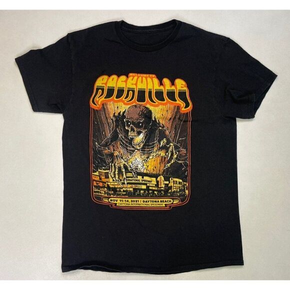 Rockville Daytona Beach 2021 Concert Graphic T-shirt Men Small Black Music - Picture 1 of 7
